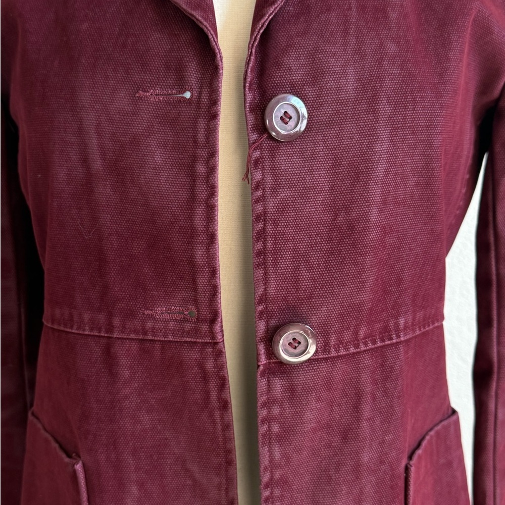Express | 90s-Y2k Burgundy Trench Coat - image 3